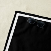 Minimalist Personalized Kissed by the Sun Strandlaken (In situ)