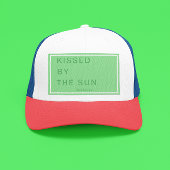Minimalist Personalized Kissed by the Sun Trucker Pet