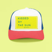 Minimalist Personalized Kissed by the Sun Trucker Pet