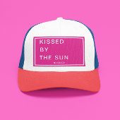 Minimalist Personalized Kissed by the Sun Trucker Pet