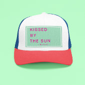 Minimalist Personalized Kissed by the Sun Trucker Pet