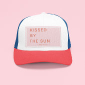 Minimalist Personalized Kissed by the Sun Trucker Pet