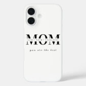 Minimalist Personalized Mom Name Phone Case (Achterkant)