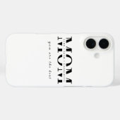 Minimalist Personalized Mom Name Phone Case (Achterkant (horizontaal))