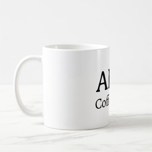 Minimalist Personalized Name Coffee Mug Koffiemok (Links)