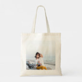 Minimalist Personalized Photo Tote Bag (Achterkant)