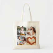 Minimalist Personalized Photo Tote Bag (Voorkant)