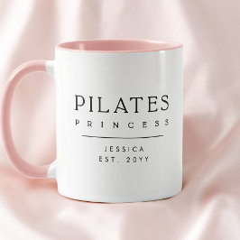 Minimalist Personalized Pink Pilates Princess Mok