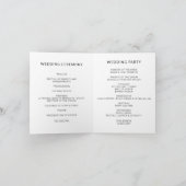 Minimalist Personalized Wedding Modern Wedding Kaart (Binnen)