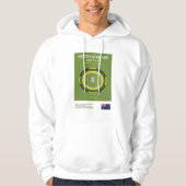 Minimalist Perth Cricket Ground Line Print Hoodie (Voorkant)