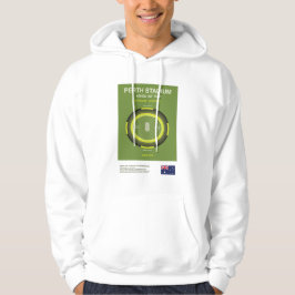 Minimalist Perth Cricket Ground Line Print Hoodie