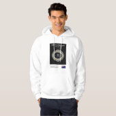 Minimalist Perth Cricket Ground Line Print Tee Hoodie (Voorkant volledig)