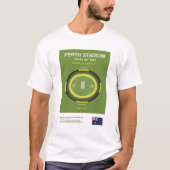 Minimalist Perth Cricket Ground Line Print Tee T-shirt (Voorkant)