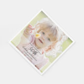 Minimalist Photo 50th Birthday Servet (Hoek)