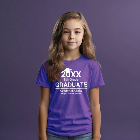 Minimalist Photo 8th Grade Graduation T-shirt