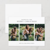 Minimalist Photo Modern Budget Christmas Card (Voorkant / Achterkant)