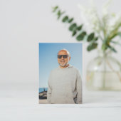 Minimalist Photo Orthodox Funeral Prayer Card      Plaatskaartje (Staand voorkant)