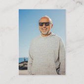 Minimalist Photo Orthodox Funeral Prayer Card      Plaatskaartje (Voorkant)