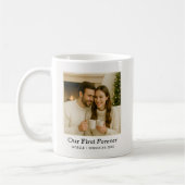 Minimalist Photo Personalized Text Keepsake Koffiemok (Links)