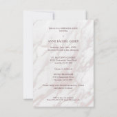 Minimalist Photo Remembrance Service Loved Ones Kaart (Achterkant)