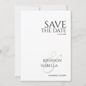 Minimalist Photo Save the Date Card Kaart (Voorkant)