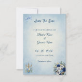 Minimalist Photo Save the Date | Something Blue (Voorkant)