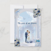 Minimalist Photo Save the Date | Something Blue (Achterkant)