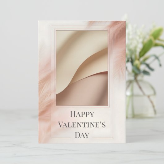 Minimalist Photo Valentine Card (Staand voorkant)