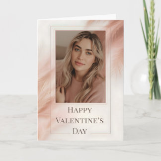 Minimalist Photo Valentine Card Kaart