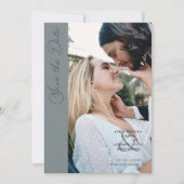 Minimalist Photo Whimsical Typography Save The Date (Voorkant)