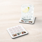 Minimalist Photo Yearly 2026 Calendar Keepsake Bier Onderzetter (Rechterzijde)