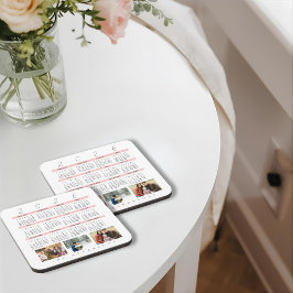 Minimalist Photo Yearly 2026 Calendar Keepsake  Bier Onderzetter