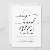 Minimalist Pick A Card Guestbook Sign Kaart