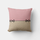 Minimalist Pink and Beige Cushion Kussen (Voorkant)