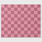 Minimalist Pink Checkerboard Pattern  Cadeaupapier (Vlak)