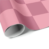 Minimalist Pink Checkerboard Pattern  Cadeaupapier (Rol Hoek)