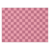 Minimalist Pink Checkerboard Pattern Tafelkleed (Voorkant (Horizontaal))