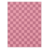 Minimalist Pink Checkerboard Pattern Tafelkleed (Voorkant)