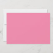 Minimalist Pink Monogram Double Border Stationery Notitiekaartje (Achterkant)