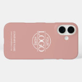 Minimalist Pink Promotional Company Business Logo Case-Mate iPhone Case (Achterkant (horizontaal))