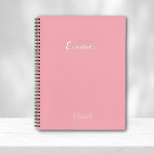 Minimalist Pink Spiral Notebook – “Essentials” Notitieboek