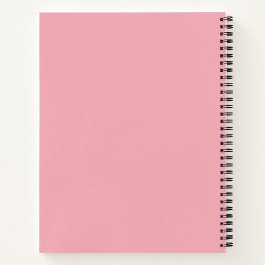 Minimalist Pink Spiral Notebook – “Essentials” Notitieboek (Achterkant)