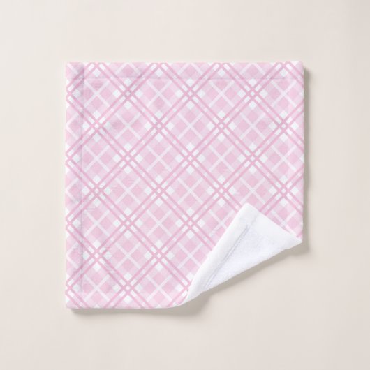 Minimalist Pink Towels Modern Bathroom Accent Bad Handdoek (Wasdoekje)