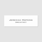 Minimalist Plain Architect Company Naamplaatje (Voorkant)