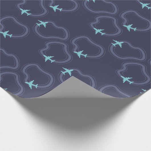 Minimalist plane  cadeaupapier (Hoek)