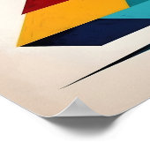 Minimalist Pop Art Geometric Christmas Tree Poster (Hoek)