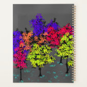 Minimalist Pops of Color Trees Planner (Achterkant)