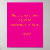 Minimalist poster Jane Austen Quote (Voorkant)