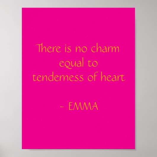 Minimalist poster Jane Austen Quote (Voorkant)