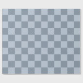 Minimalist Powder Blue Checkerboard Pattern  Cadeaupapier (Vlak)